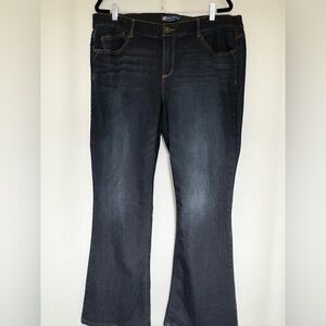 Democracy Women's Boot Cut Jeans - Dark Blue